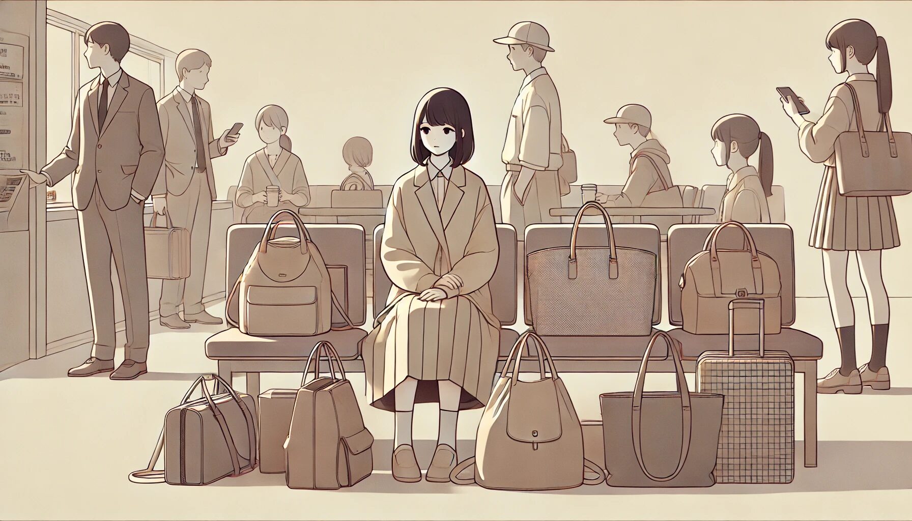 荷物が多いことが与える印象